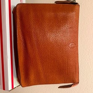 Polo Ralph Lauren brown clutch bag